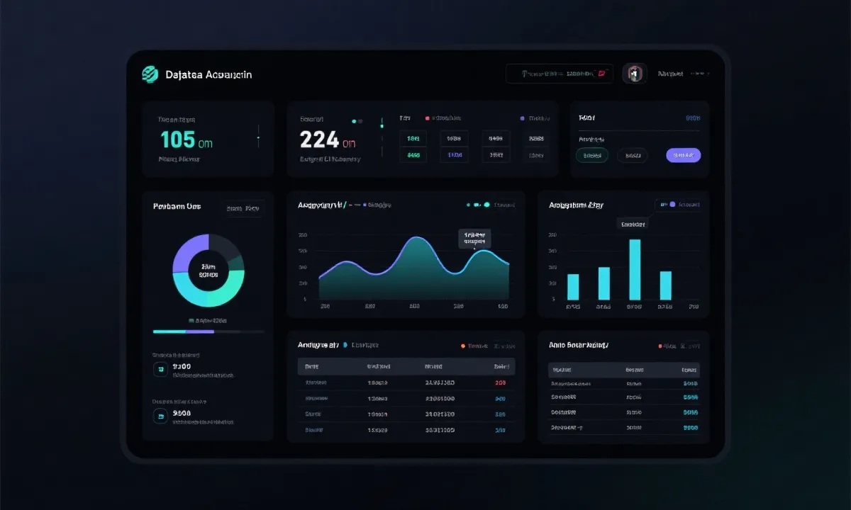 数据面板与走势图示意